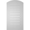 Ekena Millwork Arch Top Surface Mount PVC Gable Vent: Non-Functional, w/ 3-1/2"W x 1"P Standard Frame, 18"W x 30"H GVPAR18X3001SN - alternate 4
